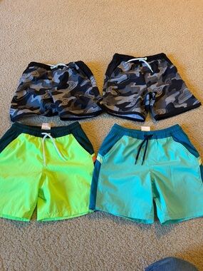 Lands' End Boys' Swim Shorts -size 6-7 slim